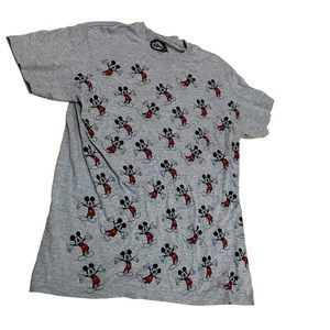 disney mickey mouse grey graphic tee